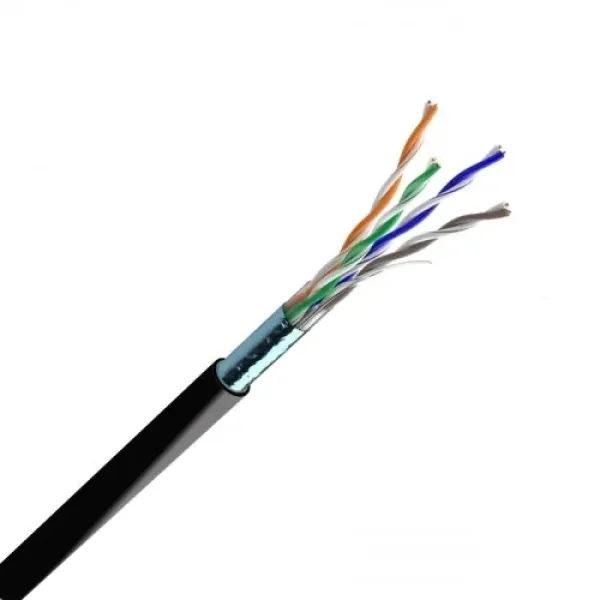 Кабель витая пара ЗЗКМ (FTP медный уличный) Cat. 5e F/UTP PE 4х2х24 AWG (70910021) бухта 500м. Кабель витая пара ЗЗКМ (FTP медный уличный) Cat. 5e F/UTP PE 4х2х24 AWG (70910021) бухта 500м.