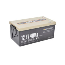 Акумуляторна батарея LiFePO4 Power Queen 12.8 В 410Ah 5240Wh BMS 250A для сонячних електростанцій кемперів резервного живлення дому