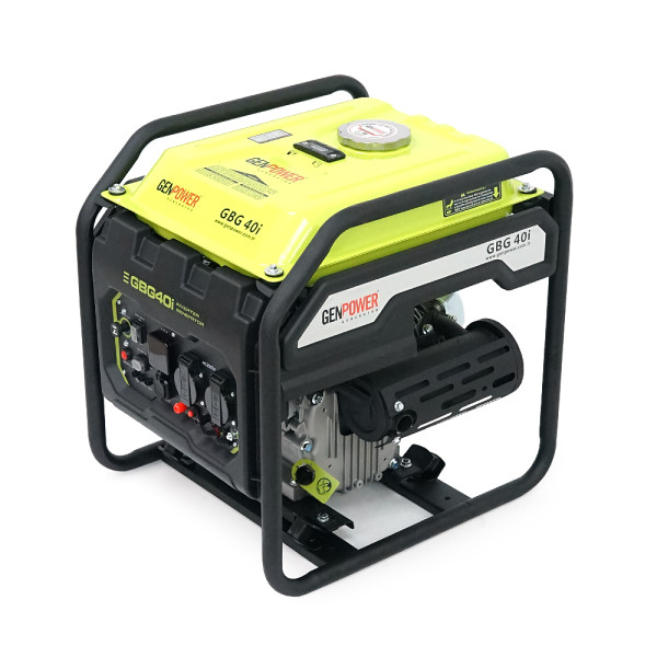 Генератор інверторний Бензиновий Genpower GBG 40I 3.2kW (4kVA), однофазний, 230V, 50Hz, DC12V. об'єм 15.0л. АКБ у комплект не входить, 530*440*540mm. Генератор інверторний Бензиновий Genpower GBG 40I 3.2kW (4kVA), однофазний, 230V, 50Hz, DC12V. об'єм 15.0л. АКБ у комплект не входить, 530*440*540mm.