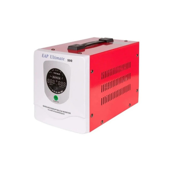 Джерело безперебійного живлення sinus EAP DUAL-800VA/500W 12V для котлів та домашньої електроніки, однофазне, підлогове, LED дисплей, DC150-270V, AC230±8%, 2*Shuko Джерело безперебійного живлення sinus EAP DUAL-800VA/500W 12V для котлів та домашньої електроніки, однофазне, підлогове, LED дисплей, DC150-270V, AC230±8%, 2*Shuko