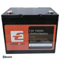 Аккумуляторная батарея LiFePO4 TE12100B 12,8В 100Ач с Bluetooth и BMS 50А для автономного питания и систем видеонаблюдения