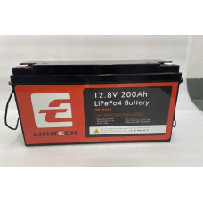 Аккумуляторная батарея LiFePO4 LITHTECH TE12200B 12.8V 200Ah с BMS и Bluetooth для ИБП, солнечных систем и кемперов