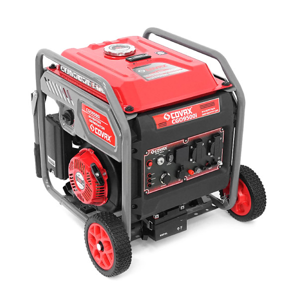 Генератор інверторний COVAX CGO9500i, 7.5kW, бензин, однофазний 220V, 50Hz, electrik starter, 4-stroke, бак 15L, 500х422x515mm, 38kg Генератор інверторний COVAX CGO9500i, 7.5kW, бензин, однофазний 220V, 50Hz, electrik starter, 4-stroke, бак 15L, 500х422x515mm, 38kg