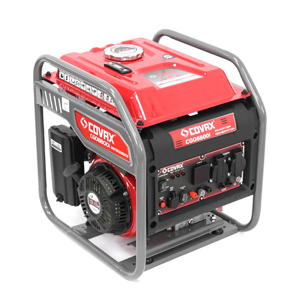 Генератор інверторний бензин COVAX CGO8800i, 6.0kW, однофазний 220V, 50Hz, 4-stroke, бак 7L, 440х385х465mm, 37kg