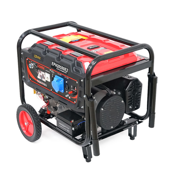 Генератор бензиновий COVAX EPH20500E2, 9.5kW, однофазний 220V, 50Hz, DC12V, 21HP, Electric Starter, tank 25L, 710x535x555mm, 96kg Генератор бензиновий COVAX EPH20500E2, 9.5kW, однофазний 220V, 50Hz, DC12V, 21HP, Electric Starter, tank 25L, 710x535x555mm, 96kg