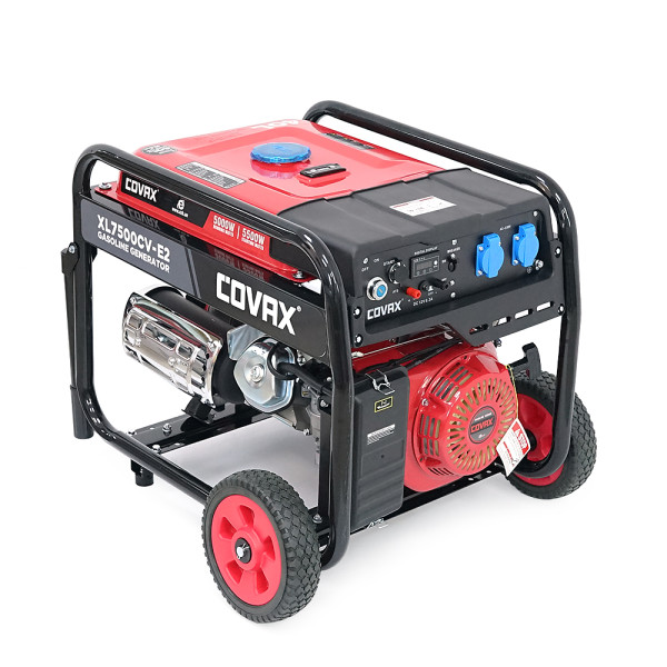Генератор бензиновий COVAX XL7500CV-E2, 5.0kW, однофазний 220V, 50Hz, DC12V, 13HP, Electric Starter, tank 25L, 690x535x555mm Генератор бензиновий COVAX XL7500CV-E2, 5.0kW, однофазний 220V, 50Hz, DC12V, 13HP, Electric Starter, tank 25L, 690x535x555mm