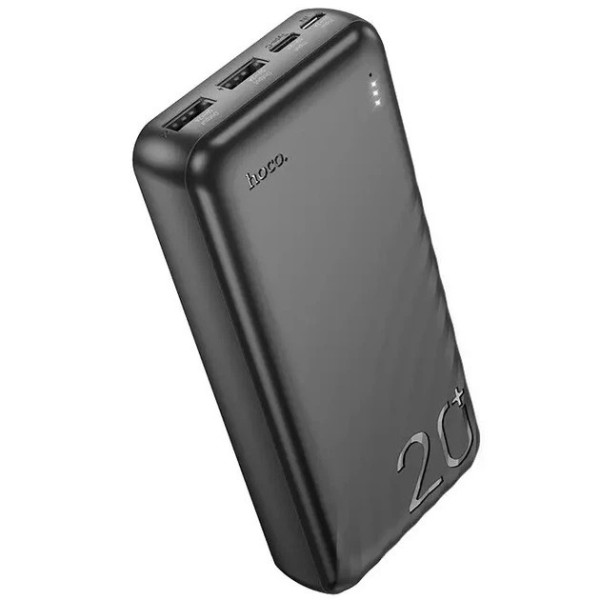 Повербанк HOCO J123A 20000mAh черный 0.470kg портативный аккумулятор для зарядки смартфонов и планшетов Повербанк HOCO J123A 20000mAh черный 0.470kg портативный аккумулятор для зарядки смартфонов и планшетов