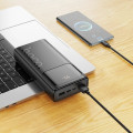 Внешний аккумулятор Power Bank HOCO J144A 30000mAh Black 0.660kg для зарядки смартфонов и планшетов Внешний аккумулятор Power Bank HOCO J144A 30000mAh Black 0.660kg для зарядки смартфонов и планшетов