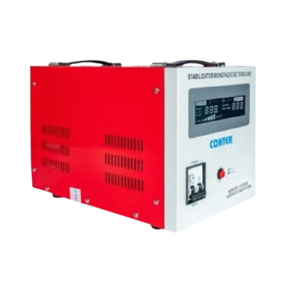 Стабілізатор напруги Conter MSER 15000 VA-V2 12000W однофазний сервопривідний підлоговий з LED дисплеєм для захисту електроніки та побутової техніки Стабілізатор напруги Conter MSER 15000 VA-V2 12000W однофазний сервопривідний підлоговий з LED дисплеєм для захисту електроніки та побутової техніки