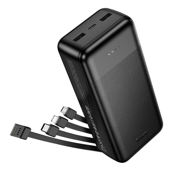 Павербанк Power Bank J163B 30000mAh 0.660kg чорний портативний зарядний пристрій для смартфонів і планшетів Павербанк Power Bank J163B 30000mAh 0.660kg чорний портативний зарядний пристрій для смартфонів і планшетів
