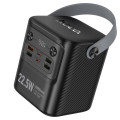 Повербанк Power Bank HOCO J152 Pro 80000mAh для гаджетов, 4USB и 2 Type-C, быстрая зарядка 22.5W и 65W, фонарик, черный Повербанк Power Bank HOCO J152 Pro 80000mAh для гаджетов, 4USB и 2 Type-C, быстрая зарядка 22.5W и 65W, фонарик, черный