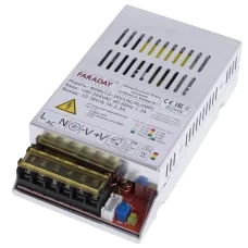 Блок живлення Faraday Electronics 80Wt/12-36V/ALU для відеоспостереження та охоронних систем 80 Вт 11.8-37.5 В 6.7-2.7 А