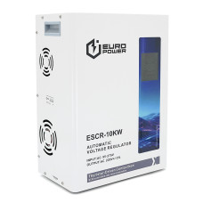 Стабилизатор напряжения тиристорный Europower ESCR-10KW LCD, 10000W, AC 95V-275V, 50Hz/60Hz, aluninum, ≤50dB, Fan, Power factor 100%, 22.5kg, Q1 Стабилизатор напряжения тиристорный Europower ESCR-10KW LCD, 10000W, AC 95V-275V, 50Hz/60Hz, aluninum, ≤50dB, Fan, Power factor 100%, 22.5kg, Q1