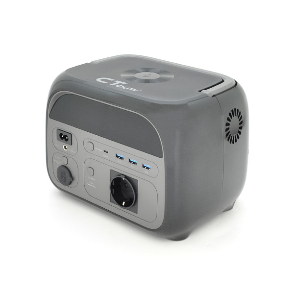 Power station CTOLITY AP400 APP Control, 400W, 345Wh LiFePO4, MPPT 150W max, DC12V-5A, 2хAC 220, 3xUSB-18W, 1хUSB-C(22W), wireless 15W, Fast charge 60min, 177×205×177mm, 5kg Power station CTOLITY AP400 APP Control, 400W, 345Wh LiFePO4, MPPT 150W max, DC12V-5A, 2хAC 220, 3xUSB-18W, 1хUSB-C(22W), wireless 15W, Fast charge 60min, 177×205×177mm, 5kg