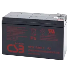 Акумуляторна батарея AGM CSB UPS12360 12V 7Ah для UPS та охоронних систем, максимальний розряд 130 А, клеми F2, розміри 151x65x94 мм