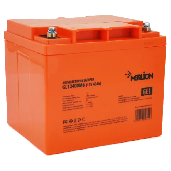 Акумуляторна батарея MERLION GL12400M6 12V 40Ah Акумуляторна батарея MERLION GL12400M6 12V 40Ah