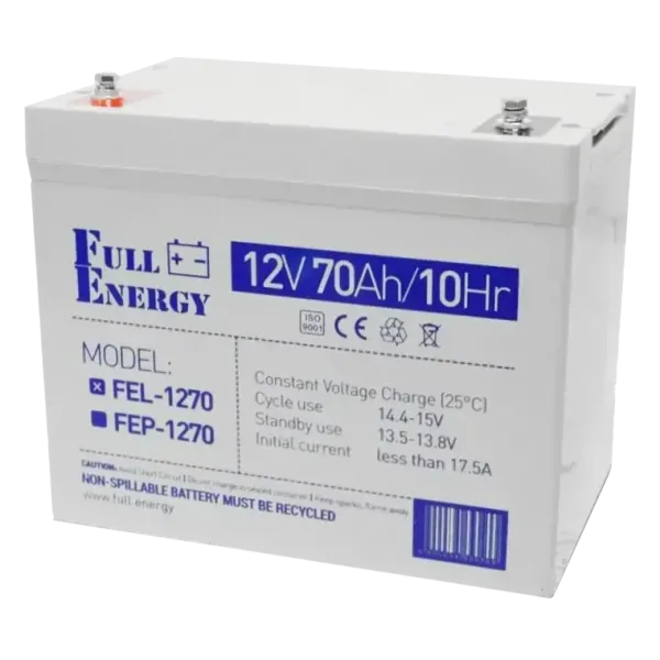 Акумулятор гелевий Full Energy FEL-1270 12V 70 Ah Акумулятор гелевий Full Energy FEL-1270 12V 70 Ah