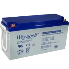 Свинцево-кислотна акумуляторна батарея Ultracell UCG150-12 150А•г 12В гелева Свинцево-кислотна акумуляторна батарея Ultracell UCG150-12 150А•г 12В гелева
