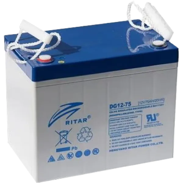 Акумуляторна батарея гелевий акумулятор RITAR DG12-75 12V 75Ah Deep Cycle GEL для резервного живлення систем відеоспостереження та охорони Акумуляторна батарея гелевий акумулятор RITAR DG12-75 12V 75Ah Deep Cycle GEL для резервного живлення систем відеоспостереження та охорони