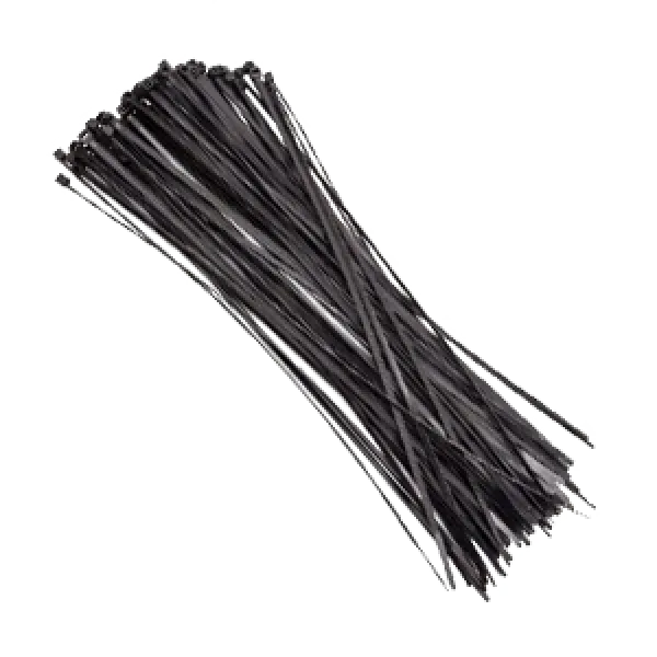 Хомут чорний Courbi 370х7,6 (100шт) Хомут чорний Courbi 370х7,6 (100шт)