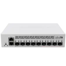 Комутатор 9 портів керований CRS310-1G-5S-4S+IN 10G SFP+ для організації мережі з високою продуктивністю та температурною стійкістю