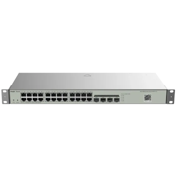 Комутатор 24 порти керований Ruijie Reyee RG-NBS3100-24GT4SFP-V2 L2 Комутатор 24 порти керований Ruijie Reyee RG-NBS3100-24GT4SFP-V2 L2