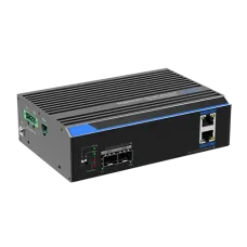 Промисловий 2-портовий некерований комутатор Gigabit+2*SFP (12-48 В) UTP7202GE-POE