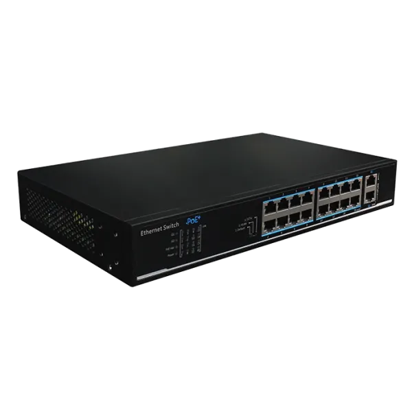 16-портовий 100M PoE+ 2 порта 1000M RJ45 UTP1218-PSB150 16-портовий 100M PoE+ 2 порта 1000M RJ45 UTP1218-PSB150
