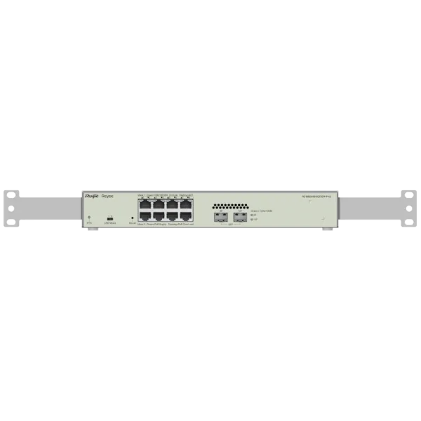 Комутатор 8 портів POE L2 Ruijie Reyee RG-NBS3100-8GT2SFP-P V2 для мережевого обладнання з підтримкою 10/100/1000M, 20 Гбіт/с, 0º - + 45ºC Комутатор 8 портів POE L2 Ruijie Reyee RG-NBS3100-8GT2SFP-P V2 для мережевого обладнання з підтримкою 10/100/1000M, 20 Гбіт/с, 0º - + 45ºC