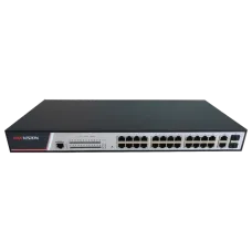 Комутатор 24 порти керований Hikvision DS-3E2326P PoE