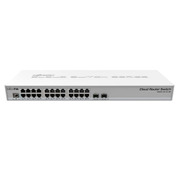 Комутатор 24 порти керований CRS326-24G-2S+RM L2 для швидкісних мереж з 24 RJ45 та 2 SFP+ портами, відповідний для використання в умовах -40º - + 60ºC Комутатор 24 порти керований CRS326-24G-2S+RM L2 для швидкісних мереж з 24 RJ45 та 2 SFP+ портами, відповідний для використання в умовах -40º - + 60ºC