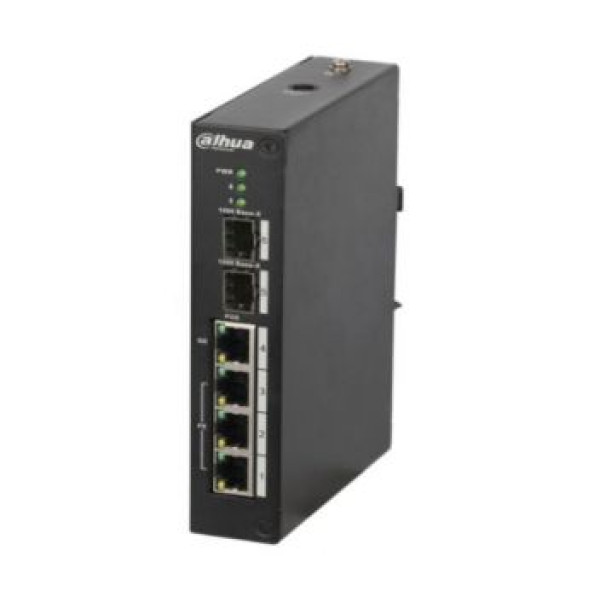 Комутатор 4 порти керований Dahua DH-PFS4206-4P-120 POE Комутатор 4 порти керований Dahua DH-PFS4206-4P-120 POE