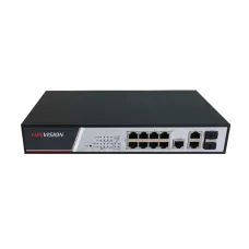 Комутатор 8 портів керований Hikvision DS-3E2310P PoE