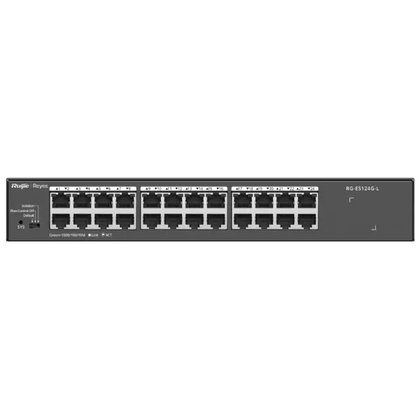 Комутатор 24 порти некерований Ruijie Reyee RG-ES124G-L Комутатор 24 порти некерований Ruijie Reyee RG-ES124G-L