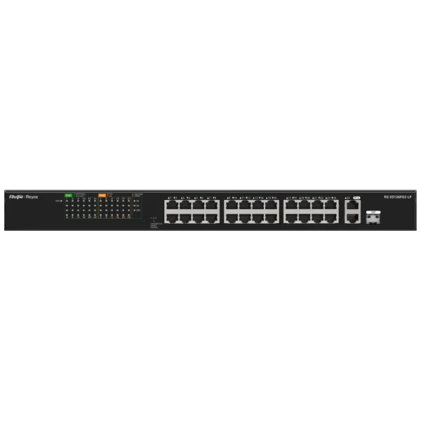 Комутатор 26 портів некерований Ruijie Reyee RG-ES126FGS-LP PoE Комутатор 26 портів некерований Ruijie Reyee RG-ES126FGS-LP PoE