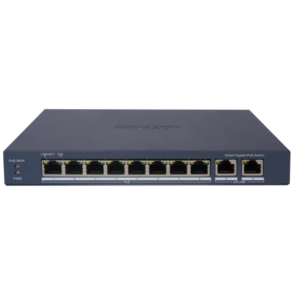 Комутатор 8 портів керований DS-3E1510P-EIV2 PoE для відеоспостереження з підтримкою IEEE802.3af/at, 110 Вт, 0º-40ºC, 218x28x109 мм Комутатор 8 портів керований DS-3E1510P-EIV2 PoE для відеоспостереження з підтримкою IEEE802.3af/at, 110 Вт, 0º-40ºC, 218x28x109 мм