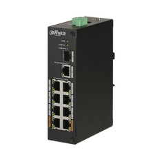 Комутатор 8 портів некерований DH-PFS3110-8ET-96 POE для побудови системи відеоспостереження з бюджетом 96 Вт та підтримкою PoE