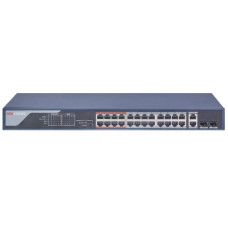 24-портовий некерований POE комутатор Hikvision DS-3E0326P-E(B) 24-портовий некерований POE комутатор Hikvision DS-3E0326P-E(B)