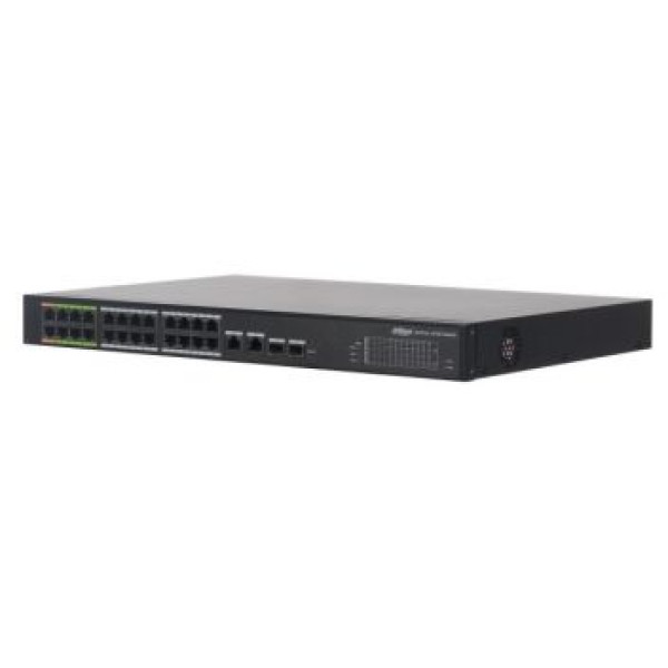 24-портовий керований PoE комутатор c 8 портами ePoE DH-LR2226-24ET-360 24-портовий керований PoE комутатор c 8 портами ePoE DH-LR2226-24ET-360