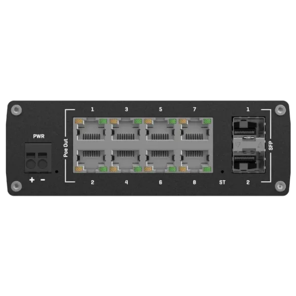 Комутатор 8 портів керований Teltonika TSW202 PoE+ Комутатор 8 портів керований Teltonika TSW202 PoE+