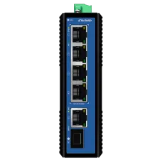 Комутатор 6 портів некерований Ewind EW-PIS1806F-4GE PoE для мережевого обладнання з підтримкою PoE, 4x RJ45, SFP, робоча температура -40º до +85ºC