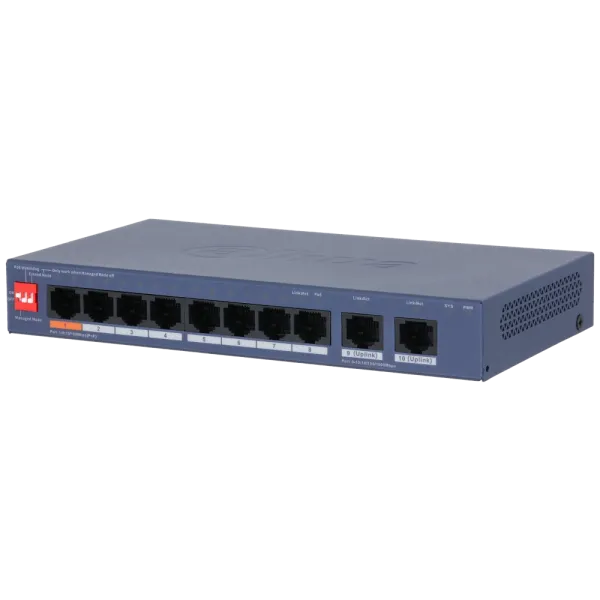 Комутатор 8 портів керований Dahua DH-CS4010-8ET2GT-60 Комутатор 8 портів керований Dahua DH-CS4010-8ET2GT-60