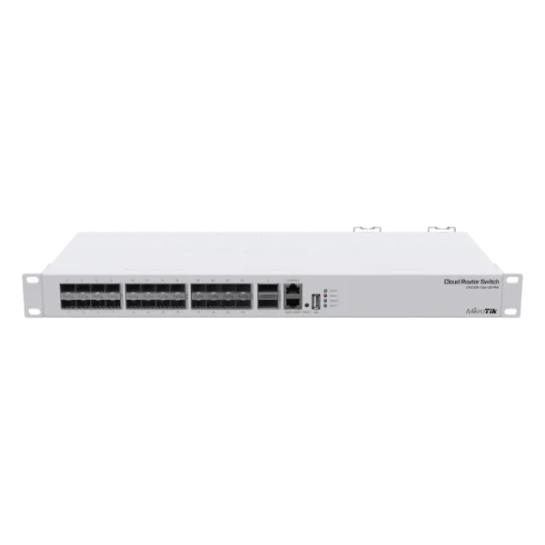 Коммутатор 24 порта MikroTik CRS326-24S+2Q+RM для высокоскоростных сетевых решений, SFP+ 10G и QSFP+ 40G, управление L3, рабочая температура -20º - +60º Коммутатор 24 порта MikroTik CRS326-24S+2Q+RM для высокоскоростных сетевых решений, SFP+ 10G и QSFP+ 40G, управление L3, рабочая температура -20º - +60º
