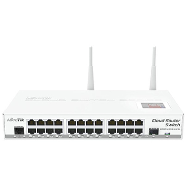 24-портовий керований Cloud комутатор з Wi-Fi MikroTik CRS125-24G-1S-2HnD-IN 24-портовий керований Cloud комутатор з Wi-Fi MikroTik CRS125-24G-1S-2HnD-IN