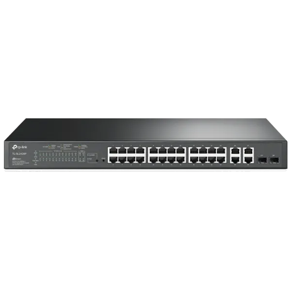 Комутатор 24 порти керований TP-Link TL-SL2428P PoE+
