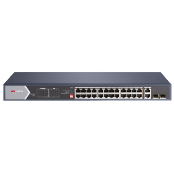 Коммутатор 24 порта неуправляемый Hikvision DS-3E0528HP-E Hi-PoE для видеонаблюдения с поддержкой PoE и Hi-PoE, мощность 370 Вт, рабочая температура -10º до +55º Коммутатор 24 порта неуправляемый Hikvision DS-3E0528HP-E Hi-PoE для видеонаблюдения с поддержкой PoE и Hi-PoE, мощность 370 Вт, рабочая температура -10º до +55º