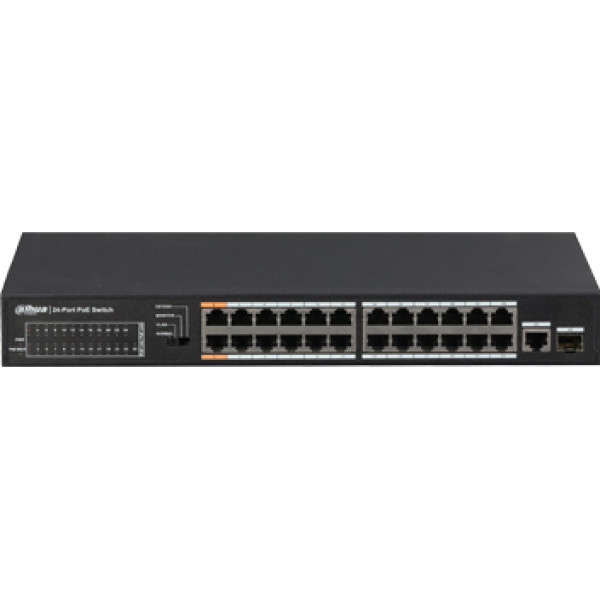 24-портовий POE комутатор DH-PFS3125-24ET-190 24-портовий POE комутатор DH-PFS3125-24ET-190