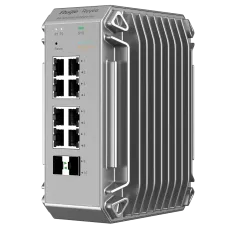 Комутатор 10 портів керований Ruijie RG-NIS3100-8GT2SFP-HP для підтримки PoE, мережевих рішень на базі Layer 2 з максимальною комутаційною здатністю 20 Гбіт/с