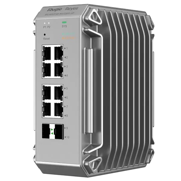 Комутатор 10 портів керований Ruijie RG-NIS3100-8GT2SFP-HP для підтримки PoE, мережевих рішень на базі Layer 2 з максимальною комутаційною здатністю 20 Гбіт/с Комутатор 10 портів керований Ruijie RG-NIS3100-8GT2SFP-HP для підтримки PoE, мережевих рішень на базі Layer 2 з максимальною комутаційною здатністю 20 Гбіт/с