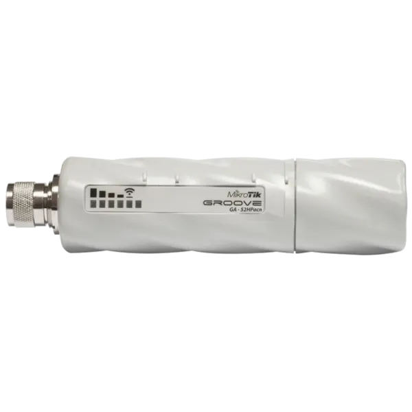 Точка доступа 802.11ac MikroTik GrooveA 52 для создания высокоскоростной беспроводной сети 2.4/5GHz с улучшенным радиообменом и PoE питанием Точка доступа 802.11ac MikroTik GrooveA 52 для создания высокоскоростной беспроводной сети 2.4/5GHz с улучшенным радиообменом и PoE питанием